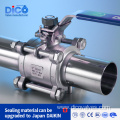 Investment Casting Food Grade Sanitary 3PC Ball Valve